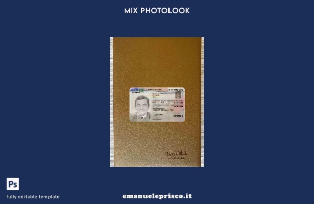 modello FRONTALE photolook del permesso di soggiorno olandese in stile verificat